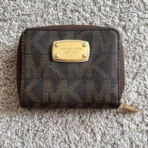 Michael Kors Wallet Brown Monogram Pattern
